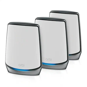 NETGEAR - Orbi AX6000 Tri-Band Mesh WiFi 6 System (3-pack) - White - VG - Picture 1 of 1