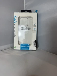 Speck PRESIDIO Perfect Clear Case for iPhone 15 Pro - Picture 1 of 2