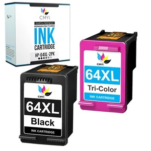 2PK CMYi Wymienne wkłady atramentowe 64XL do zdjęcia HP ENVY 7822 7832 7855 7858E - Zdjęcie 1 z 7