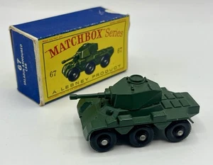 Char/Tank Saladin Armoured car 6x6 au 1:86° - MATCHBOX Series 67a - TBE en boite - Imagen 1 de 4