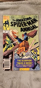 MARVEL COMICS AMAZING SPIDER-MAN ANNUAL 18 NEWSSTAND VARIANT SCORPION JJJ LEE - Picture 1 of 2
