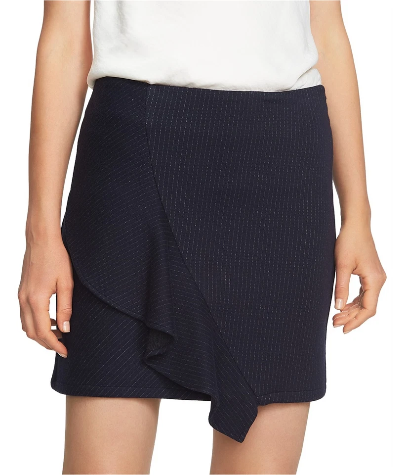 Minifalda con volantes a rayas para mujer 1.STATE, azul, pequeña Foto 1 de 1