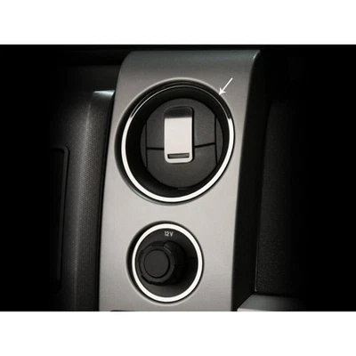 Stainless Steel Front A/C Vent Trim Rings for 2010-2014 Ford F-150 Raptor - Imagem 1 de 4