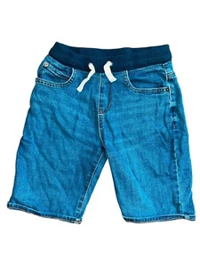The Children’s Place Boys Size 10 Blue Denim Bermuda Shorts • Ribbed Waist • GUC - Picture 1 of 12