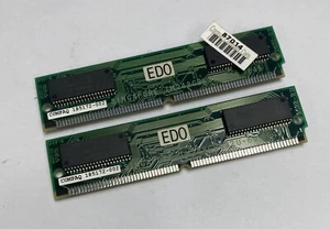 2 x Compaq 185172-002 Texas Instruments 72-Pin 60n/s EDO SIMM Memory Modules - Picture 1 of 4