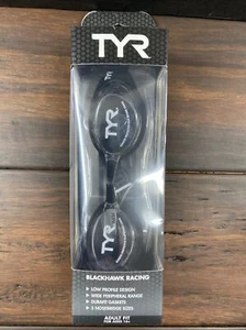 TYR Swim Goggles Adult Fit Blackhawk Racing Low Profile Silicone Gaskets New - Picture 1 of 4