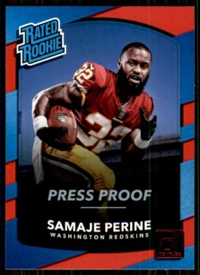 2017 Donruss Press Proof Red Samaje Perine Rookie Washington Redskins #306 - Image 1 of 2