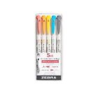 Zebra Pen Zebra Brush DBL END ASST Color, Assorted Friendly