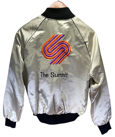 Satin Bomber Jacket The Summit Concert/Rockets NBA Houston Tx 1980 Joel Osteen Cover