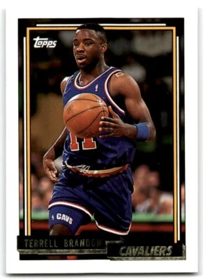 1992-93 TOPPS GOLD TERRELL BRANDON CLEVELAND CAVALIERS #69 - Image 1 of 2