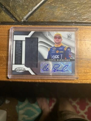 2016 Panini Certified Freshman Firesuits SILVER AUTO #104 Chris Buescher /199 - Image 1 of 2