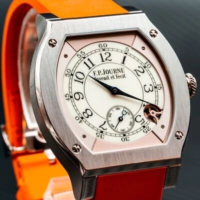 F.P. Journe Élégante 48 mostrador branco luminescente titânio - Imagem 1 de 4