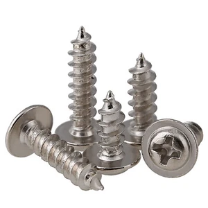 Self-tapping Screw Phillips Flange Pan Head M1.2/1.4/1.7/2/2.3/3/4 Nickel-plated - Picture 1 of 3