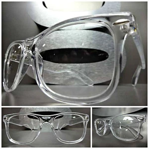 Para hombres Mujeres DE COLECCIÓN RETRO Estilo Lente Transparente Gafas Marco de Cristal Transparente - Imagen 1 de 9