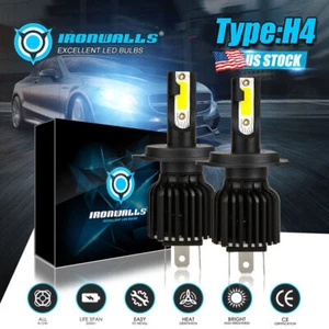 2x 9003 H4 LED Headlight Bulb Kits High&Low Beam 6000K for HONDA CIVIC 1992-2003 - Picture 1 of 12