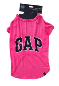 GAP Dog, Hot Pink with Navy Blue GAP Logo Puppy/Dog  TShirt, Large - Picture 1 of 7