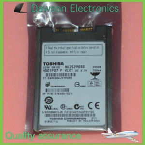 HDD Toshiba 1.8" mk2529GSG 250gb 5400 RPM 8mb Micro SATA mSATA Hard Disk Driver - Picture 1 of 4
