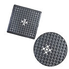 Shower mat non-slip square, non-slip mat with massage ball, 53x53 cm