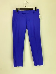 Gap Blue Plain Slim Fit Cropped Smart Tailored Trousers Workwear UK 6 NEW - Picture 1 of 9
