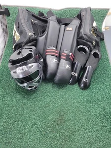 ATA Taekwondo Bag, Helmet,Chest, Fist,Foot Protectors Youth Black - Picture 1 of 24