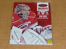 2012/13 Panini Certified CAM WARD MASKED MARVELS HURRICANES /100 J4211