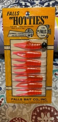 Vintage Falls Bait Company No 4 Hotties Panfish Jig Bait Tackle Lure NOS X 2 - Image 1 of 2
