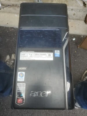 Acer Veriton M3201 PC Tower, 5400+ AMD Athlon X2 3.4GHz, 3GB RAM, No HDD/OS - Image 1 of 3