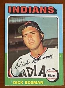 Mini Dick Bosman #354 Indians 1975 Topps de béisbol - Imagen 1 de 2