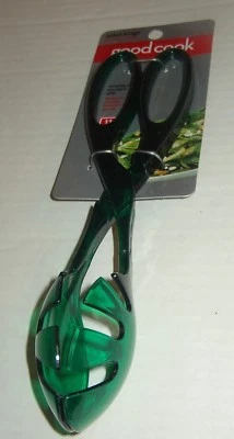 Bradshaw Good Cook Plastic Green Salad Tongs Forks 11" #DH17 - Image 1 of 3