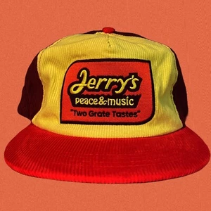 Snakebootz Corduroy Cap Hat Grateful Dead Jerry's Peace & Music Reeses Garcia - Picture 1 of 4