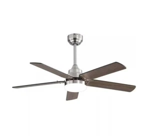PUDO 42 in. Integrated LED Indoor Silver Ceiling Fan with Lighting - Picture 1 of 5