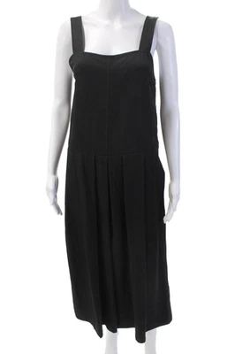 Mono negro de pierna ancha con cuello redondo sin mangas de Rachel Comey para mujer talla 4 Foto 1 de 4