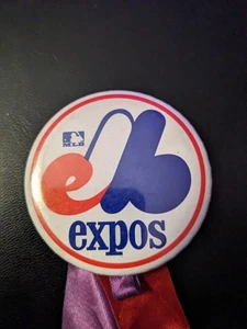 Vintage WinCraft Montreal Expos MLB Baseball Team Logo Pinback Pin Button 2.25" - Picture 1 of 5