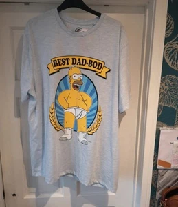 Mens Homer Simpson Best Dad Bod T Shirt 2xl The Simpsoms - Picture 1 of 9
