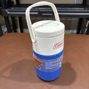 Vintage Coleman 2 Liter Jug Cooler Blue/White New Old Stock - Picture 1 of 4