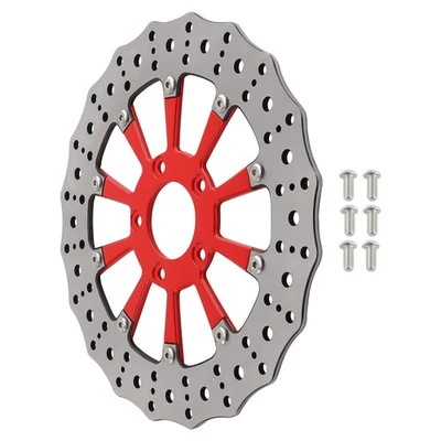 Disco de freno delantero para motocicleta Harley-Davidson Touring Softail 2008-2024 299 mm Foto 1 de 4