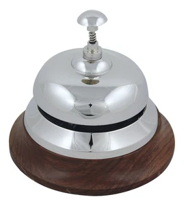 Campana Del Bancone In Ottone Nichelato 12 X 10,5 Cm Sea-Club - Imagen 1 de 1