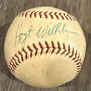 Hoyt Wilhelm New York Giants signierter Spalding Warren Giles NL Baseballball Autogramm - Bild 1 von 3