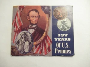 137 años de centavos de Estados Unidos, cardados, 6 monedas, 6 tipos - Imagen 1 de 7