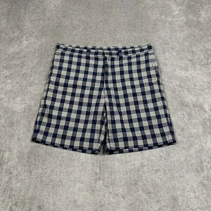 Pantalones Cortos Patagonia Puckerware 8" Para Hombres 34 Azul Cuadros Seersucker Verano Informales - Imagen 1 de 8