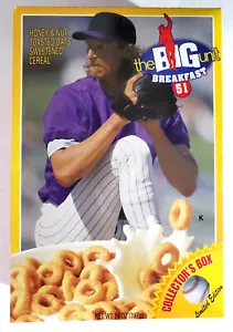 Scatola cereali colazione NUOVA E SIGILLATA Randy Johnson Arizona Diamondbacks 2000 SGA - Foto 1 di 11