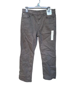 Cat And Jack Adjustable Waist Straight Stretch Black Boy Pants, Size 18 - Picture 1 of 3