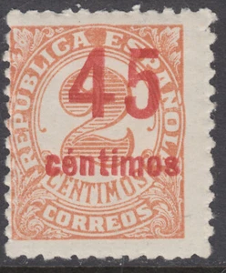 ESPAÑA - CIFRAS ** 744hcca VARIEDAD HABILITACION COLOR DIFERENTE - 1938 - MNH - Picture 1 of 1