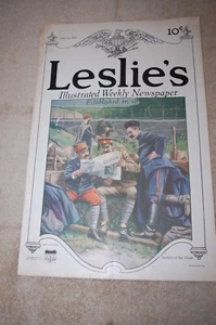 VINTAGE LESLIE'S WOCHENZEITUNG "LESLIE'S AT THE FRONT" 22. JULI 1915 - Bild 1 von 10