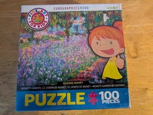 EuroGraphics Kids Monet's Garden Claude Monet 100 Piece puzzle new unopened - Picture 1 of 2