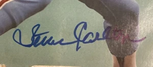Steve Carlton Salón de la Fama Firmado 1980 Béisbol Deportes Illustrado Certificado JSA WP57046 - Imagen 1 de 7