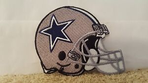 NFL Dollar Cowboys Football Helmet Logo Patch 3 X 2 1/2 INCHES