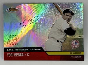 2002 Topps Finest  Yogi Berra  Finest Moments Autograph MVP 1955 Season FMA-YB - Picture 1 of 11
