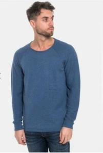 Herren Selected Homme Gr. Large Rohschnitt Pullover Blau - Bild 1 von 5