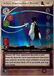 INUYASHA Saisei #112 KIKYO, BELLEZA SOBRENATURAL, raro casi como nuevo 2006 TCG - Imagen 1 de 1